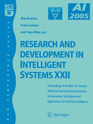 cover image of Research and Development in Intelligent Systems XXII